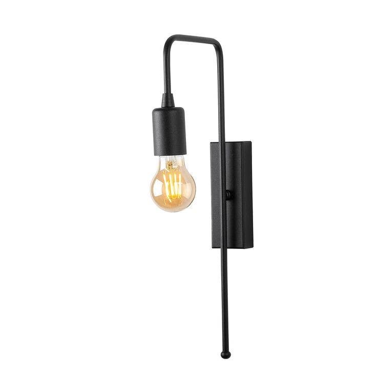 Wall Light Hanging, 1 Lamps, 40×10 cm - Black