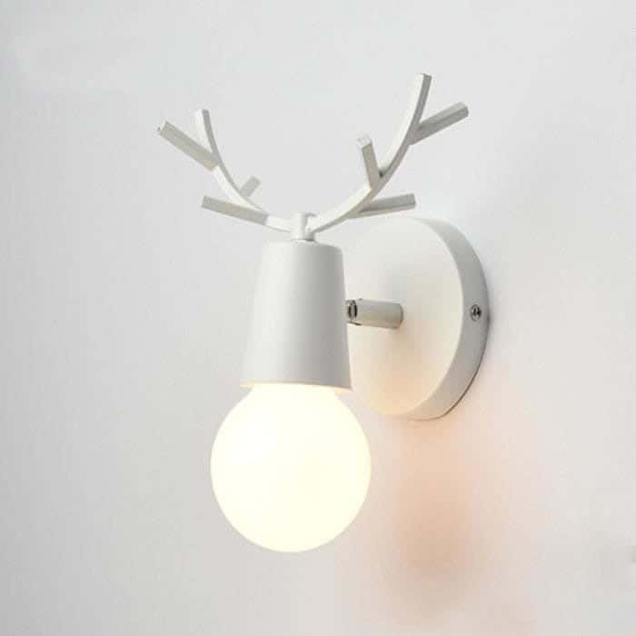 Wall Light Hanging, 1 Lamps, 10×6 cm - White
