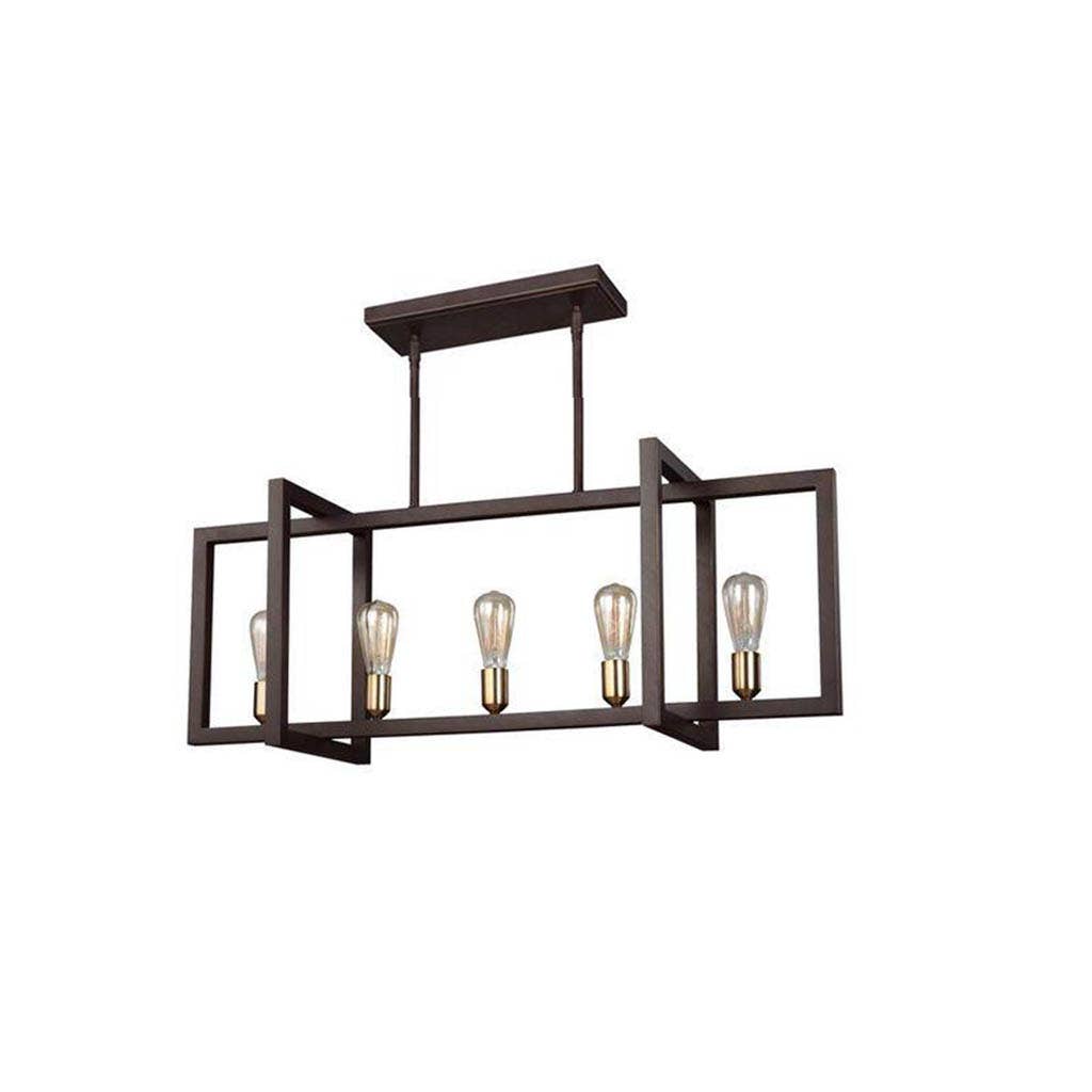 Ceiling Chandelier, 100×40 cm, 5 Lamps - Black Gold