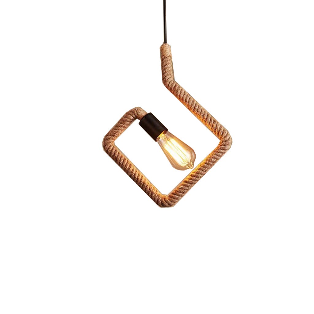 Ceiling Chandelier, 30×30 cm, 1 Lamp - Black