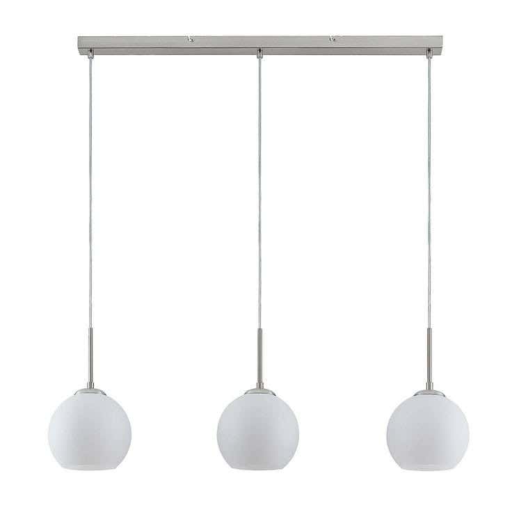 Ceiling Chandelier, 3 Lamps, 70×60 Cm - Silver