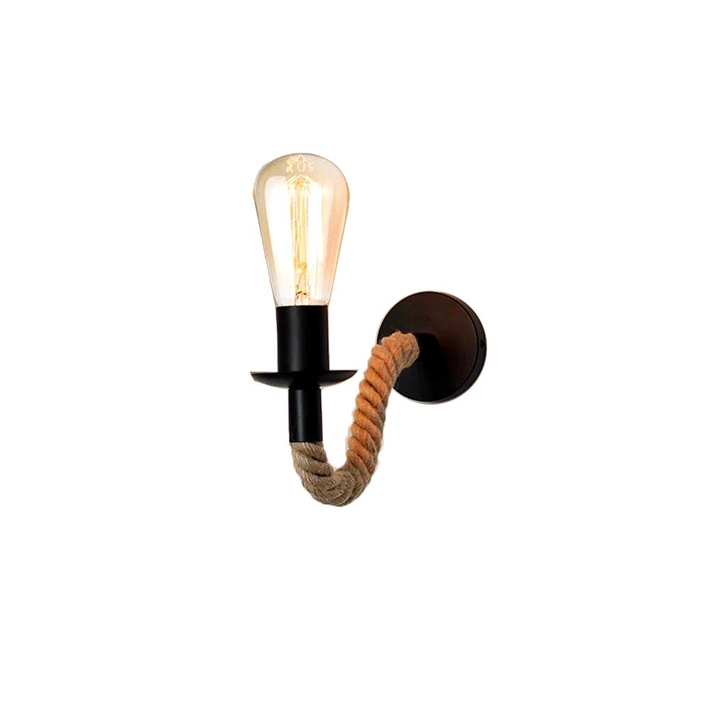 Wall Light Hanging , 1 Lamps - Black