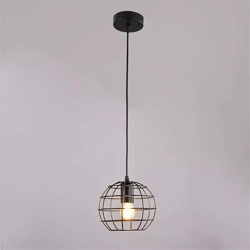 Ceiling Chandelier, 1 Bulbs - Black