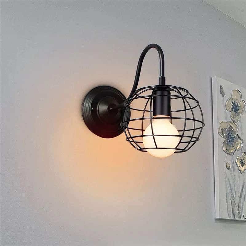Wall Light Hanging , 1 Lamps - Black