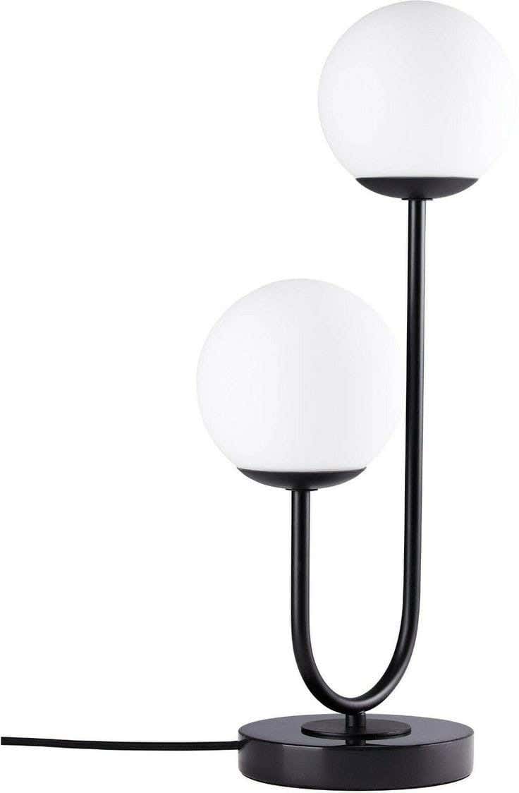 Metal Lampshade, 2 Bulbs, 50×25 Cm - Black