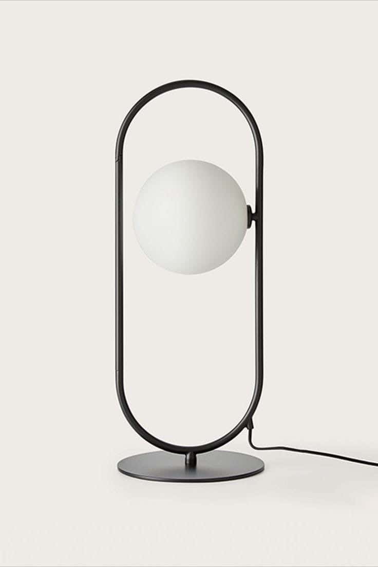 Metal lampshade, 1 bulb, electrostatic paint - black