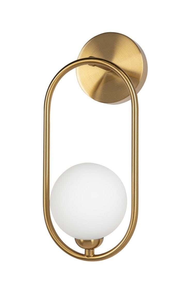 Metal lamps, 1 bulb, electrostatic paint - gold