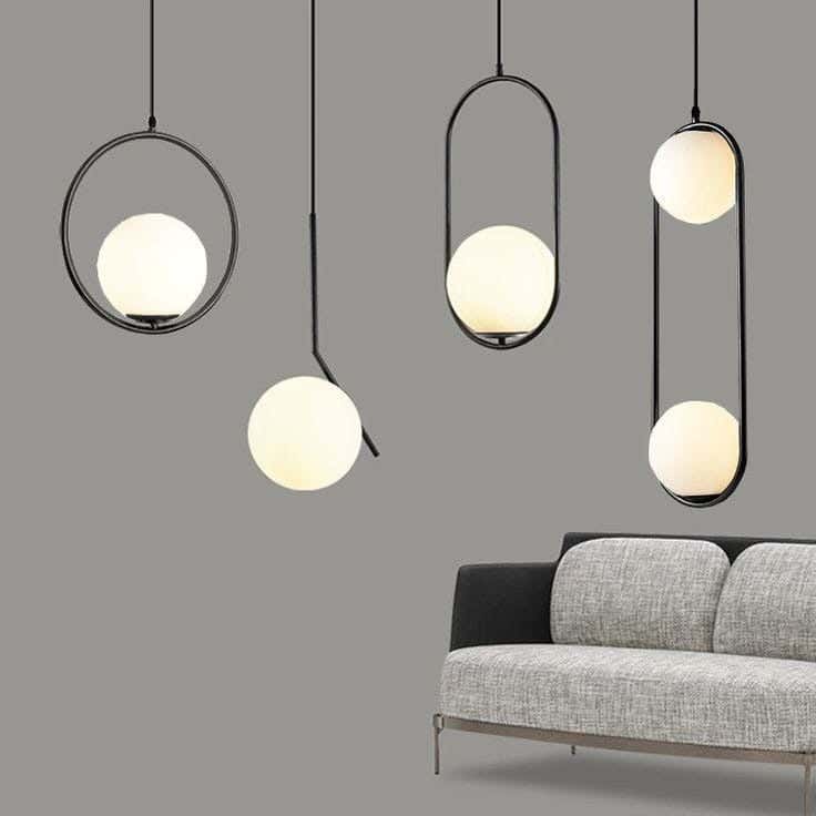 Metal chandelier, 5 bulbs, electrostatic paint - black