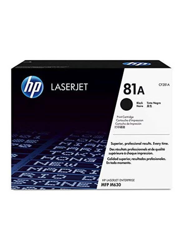 HP LaserJet Toner Cartridge, 81A, CF281A - Black