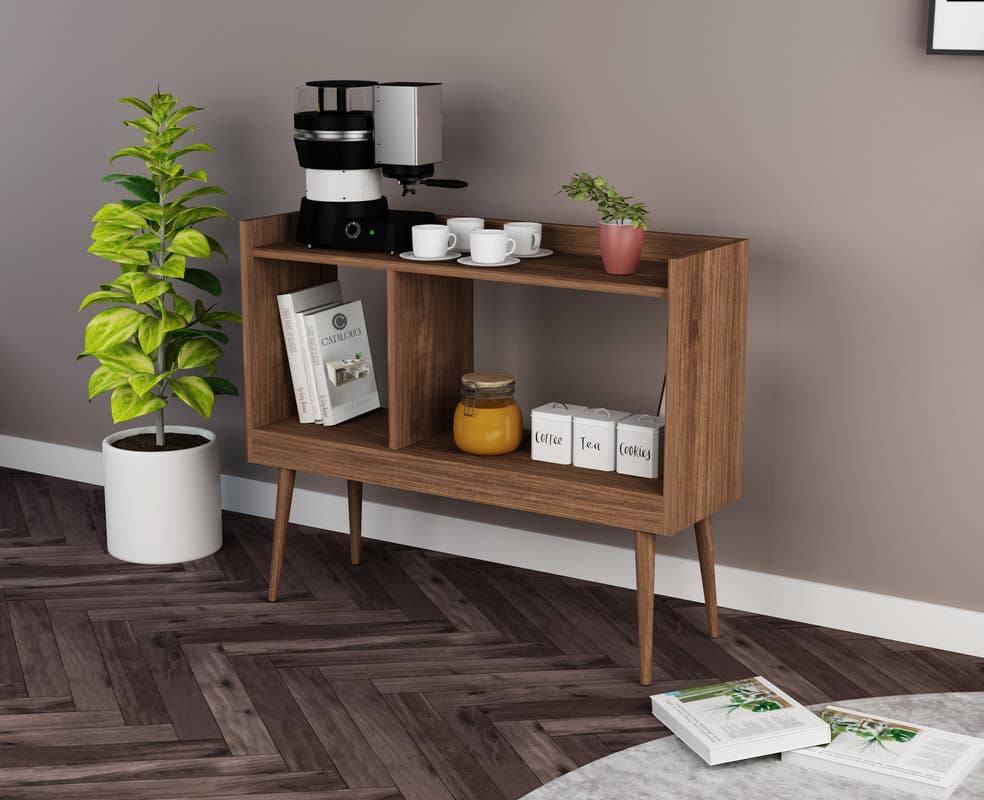MDF Wood Coffee Table, 80x30x80 cm - Brown