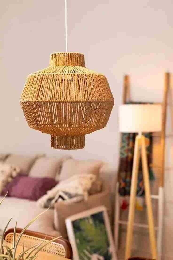 Bohemian ceiling chandelier, 40x45 cm - Beige