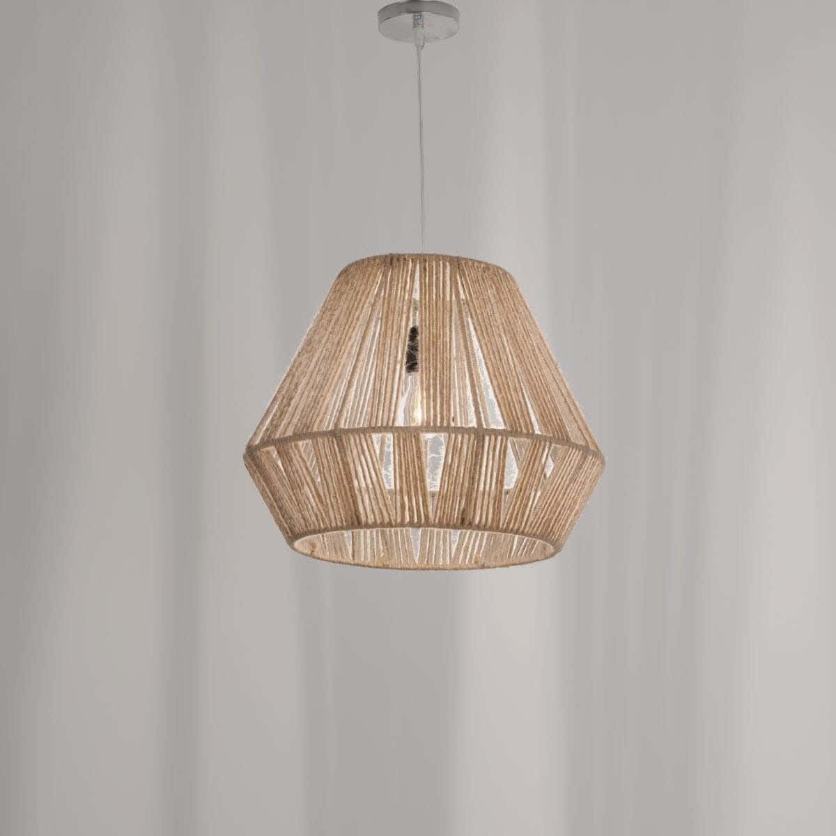 Bohemian ceiling chandelier, 40x35 cm - Beige