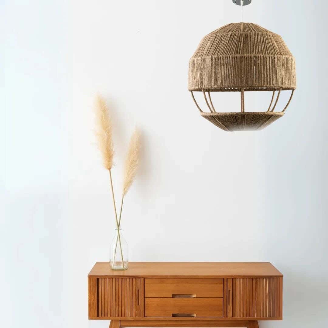 Bohemian ceiling chandelier, 40x40 cm - Beige