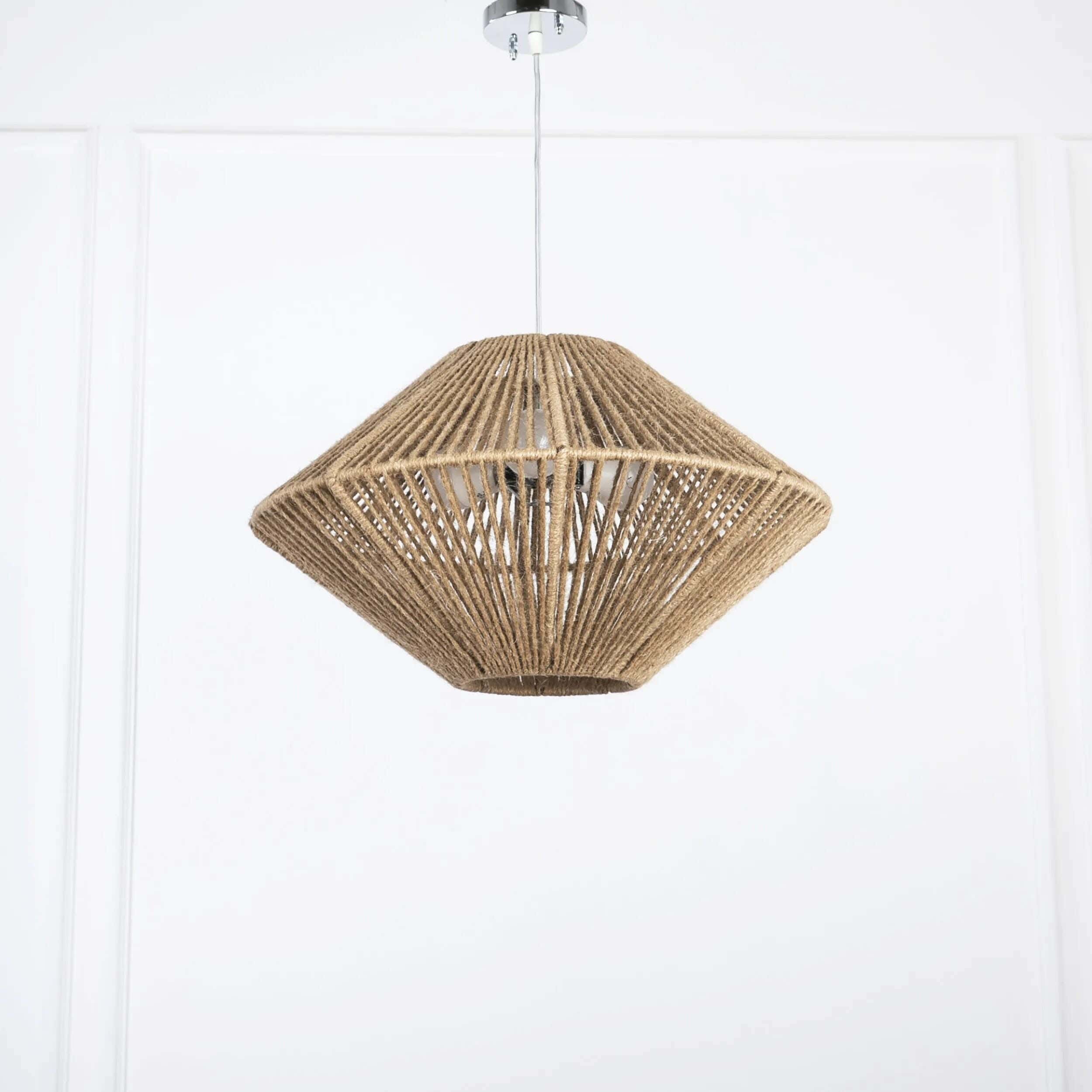 Bohemian ceiling chandelier, 40x30 cm - Beige