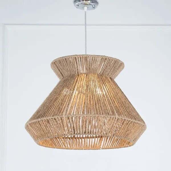 Bohemian ceiling chandelier, 40x35 cm - Beige