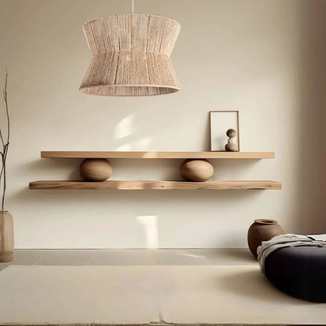 Bohemian ceiling chandelier, 40x40 cm - Beige