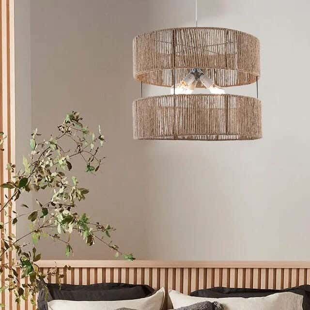 Bohemian ceiling chandelier, 45x50 cm - Beige