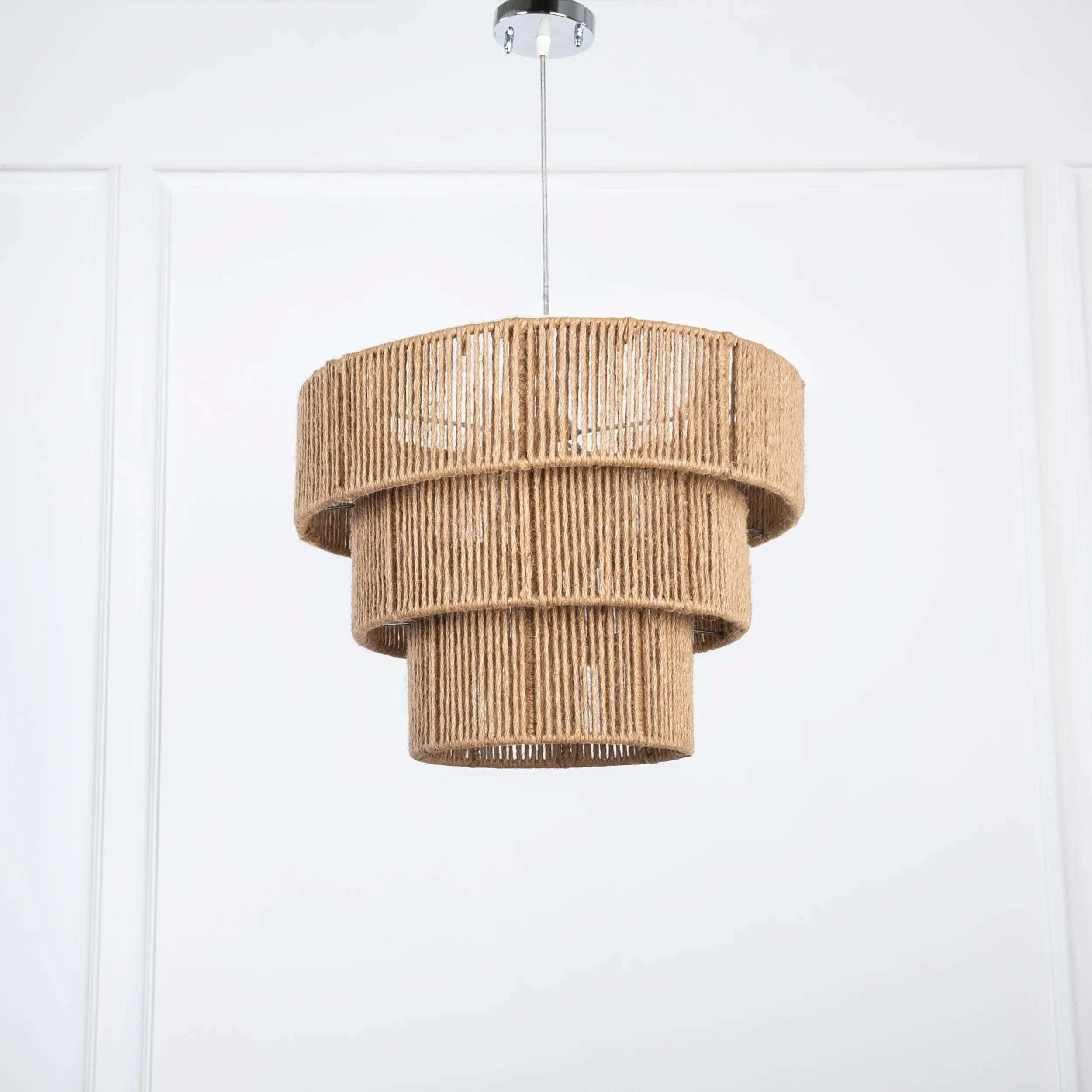Bohemian ceiling chandelier, 40x40 cm - Beige