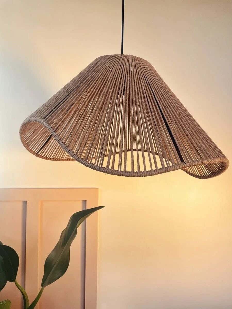 Bohemian ceiling chandelier, 45x30 cm - Beige