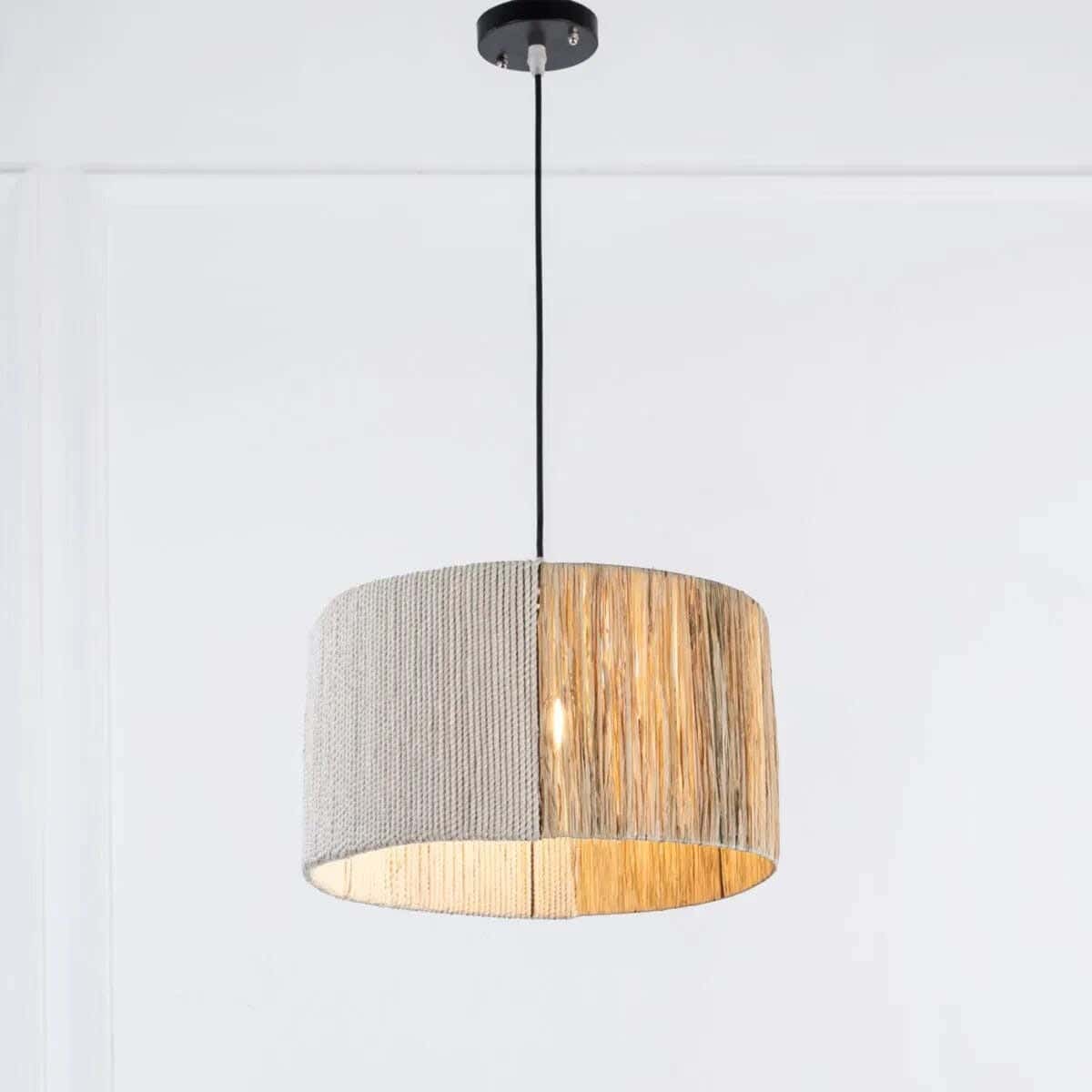 Boho ceiling chandelier, 40x40 cm - Off-white
