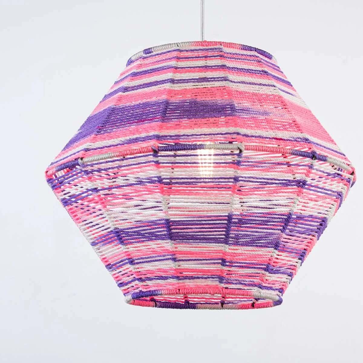Boho ceiling chandelier, 35x30 cm - multicolor