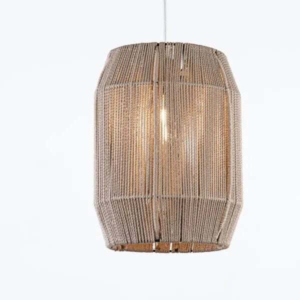 Boho ceiling chandelier, 25x30 cm - dark beige