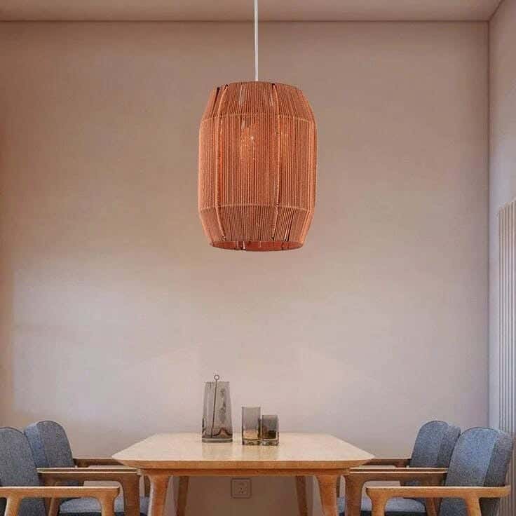 Boho ceiling chandelier, 25x30 cm - brown