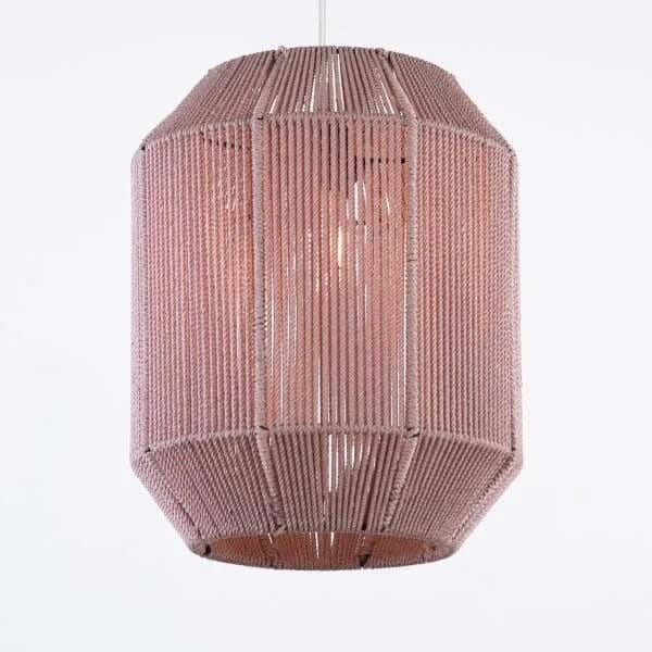 Boho ceiling chandelier, 40x35 cm - Pink