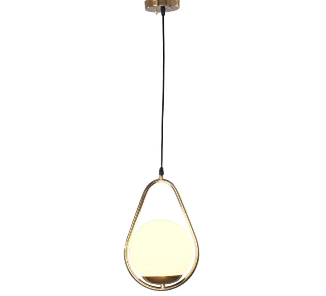 Globi ceiling chandelier, metal, 75x15 cm - gold