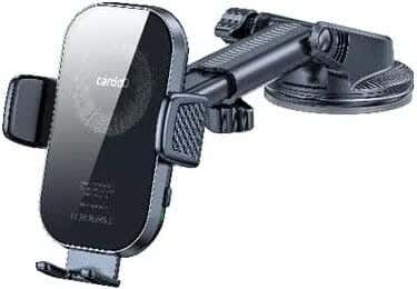 Cardo Car Mobile Phone Holder, Automatic Mounting, for 4.5-7 inch Phones, 360 Degree Rotation - Black