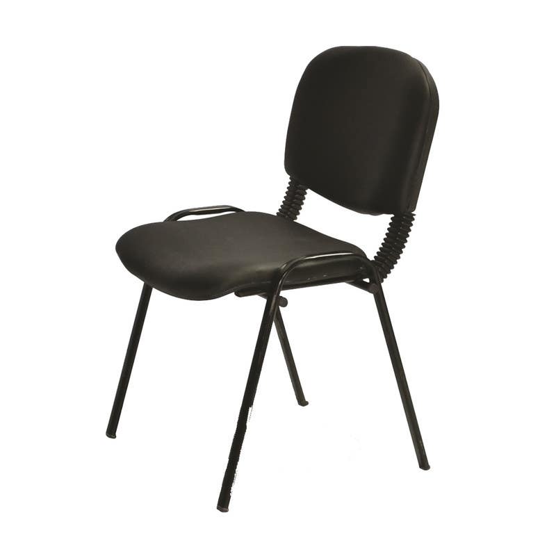 Chair with Metal Leg, 60×50×85 cm - Black