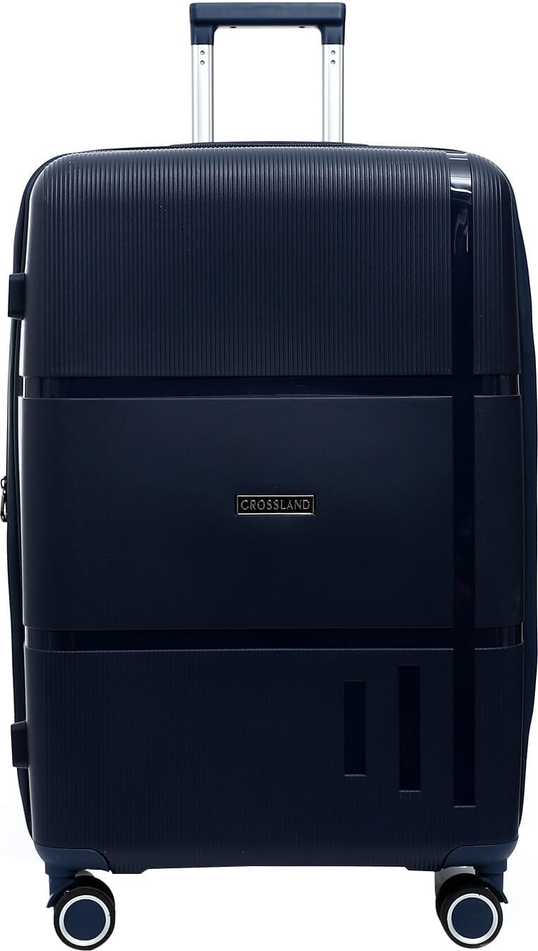 Get Crossland Luggage Trolley Bag, 28 Inch, TSA Lock - Dark Blue with ...
