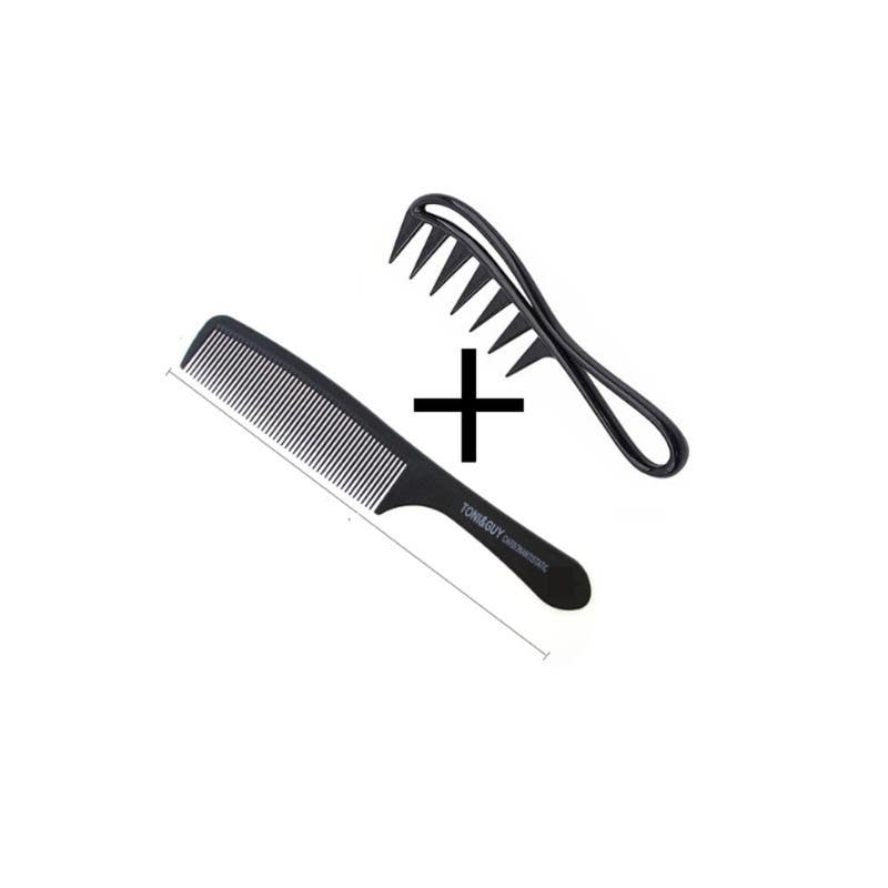 Men's hair cutting comb, 3Piece - black