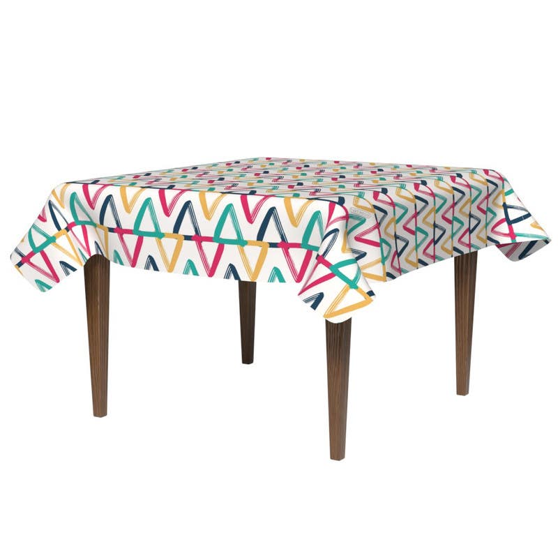 Polyester Tablecloth, 140×140 cm - Multicolor