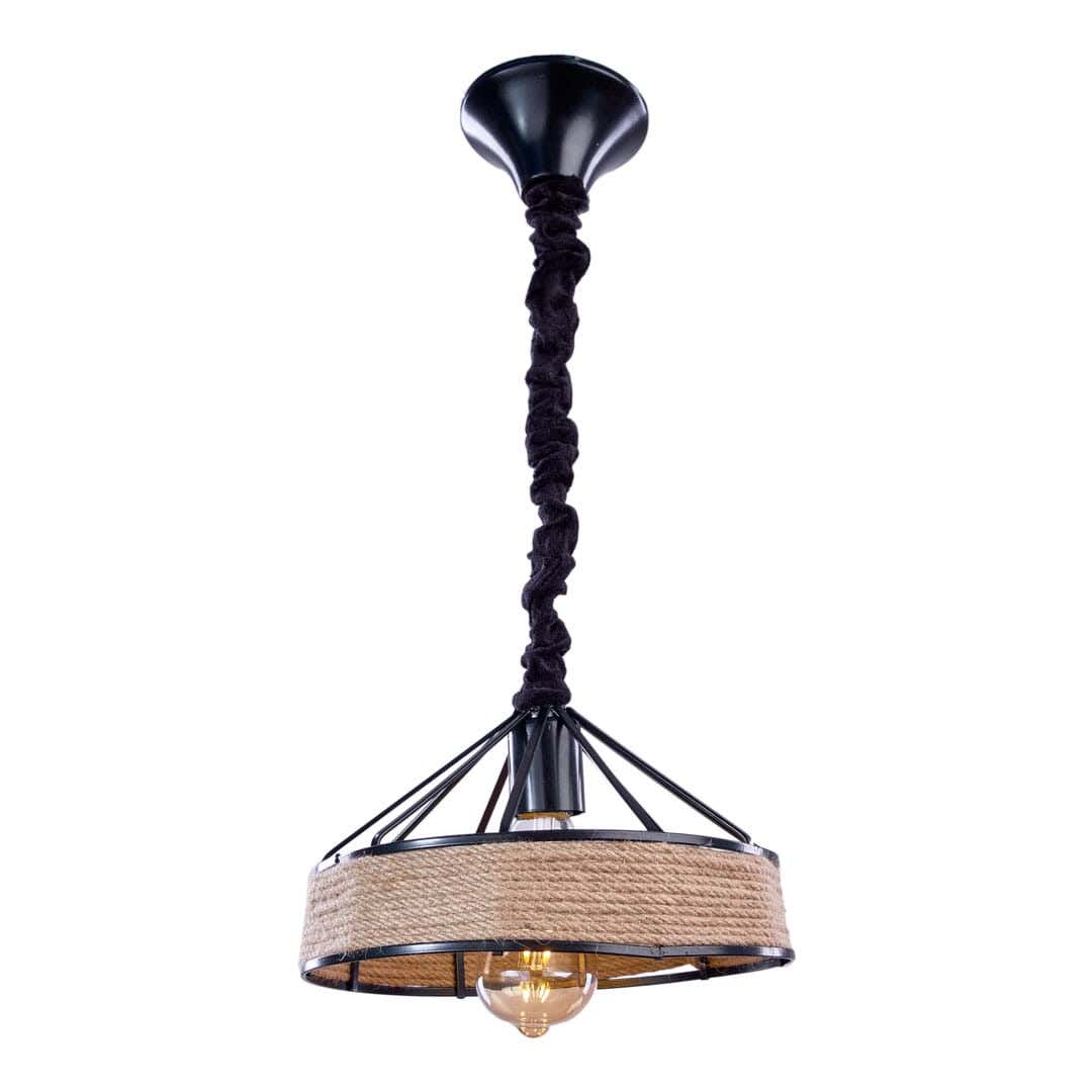 Aluminium&Robe Modern Chandelier, 20×20 Cm,1 Lamp - Black