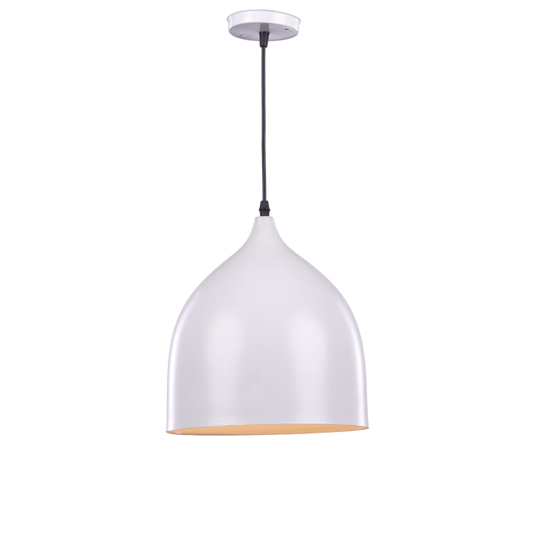 Aluminium Modern Chandelier, 25×17 Cm,1 Lamp - White