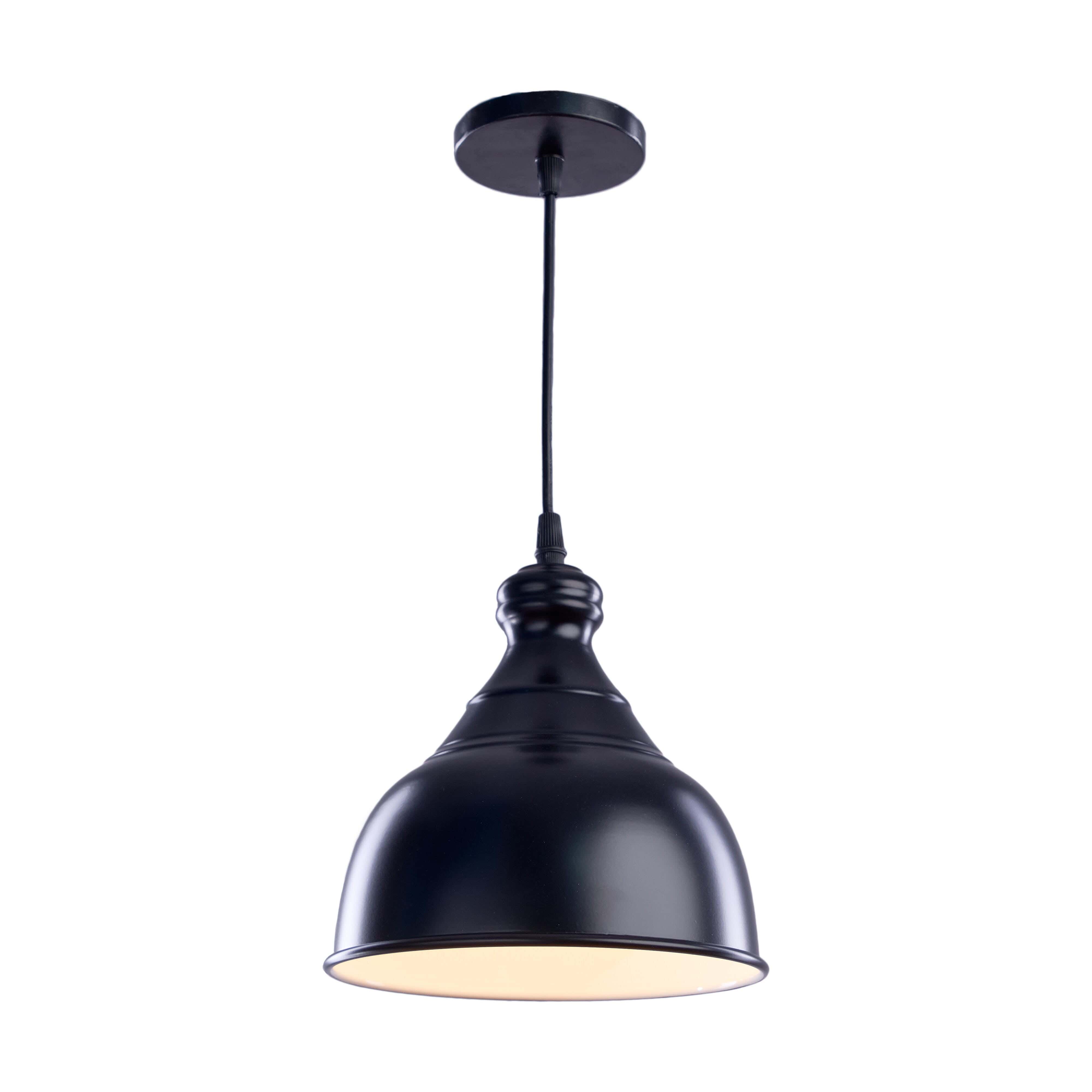 Aluminium Modern Chandelier, 20×20 Cm,1 Lamp - Black