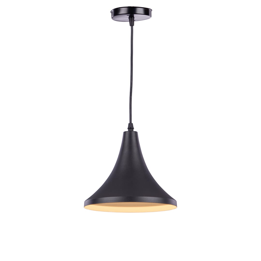 Aluminium Modern Chandelier, 20×20100 Cm,1 Lamp - Black