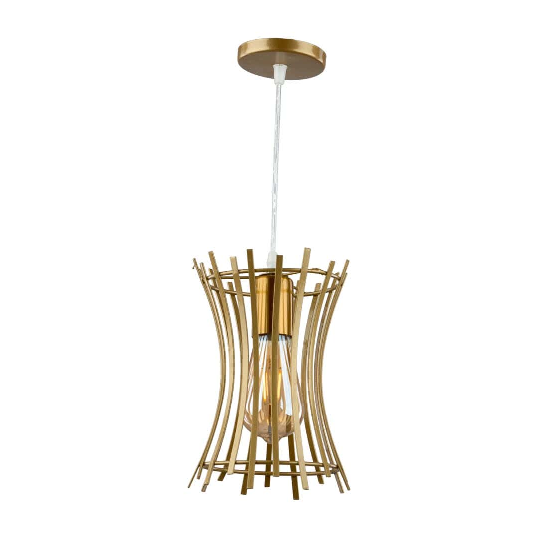 Metal Modern Chandelier, 30×30×70 Cm,1 Lamp - Champagne