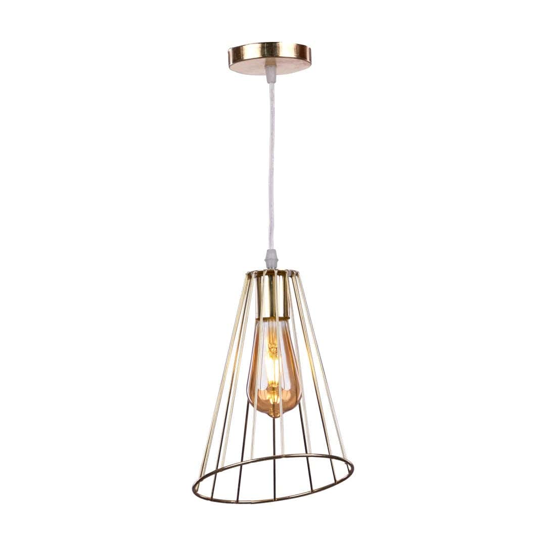 Aluminium Modern Chandelier, 25×25 Cm,1 Lamp - Gold