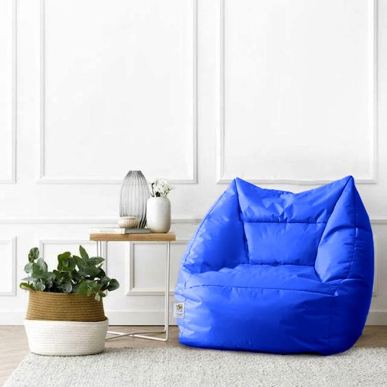 Comfy Relaxation Bean Bag, 80×85×90 - Blue