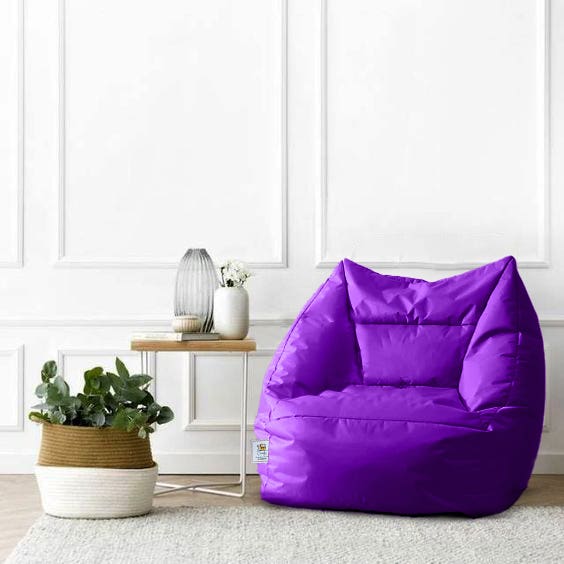 Comfy Relaxation Bean Bag, 80×85×90 - Purple