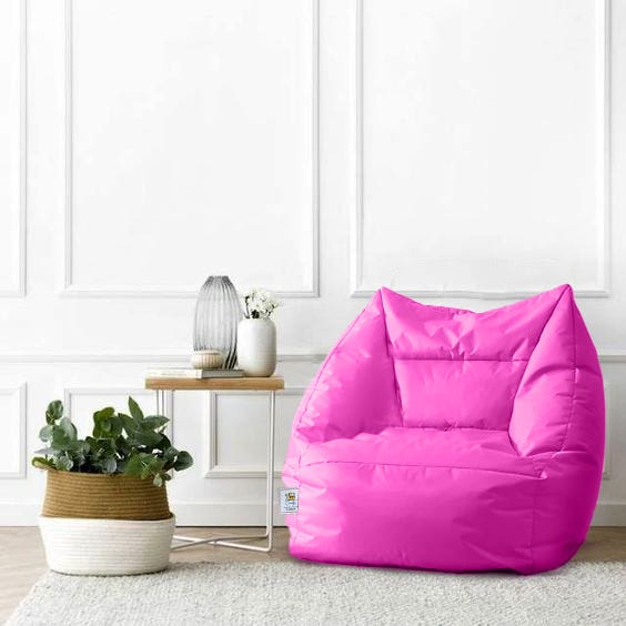 Comfy Relaxation Bean Bag, 80×85×90 - Fuchsia