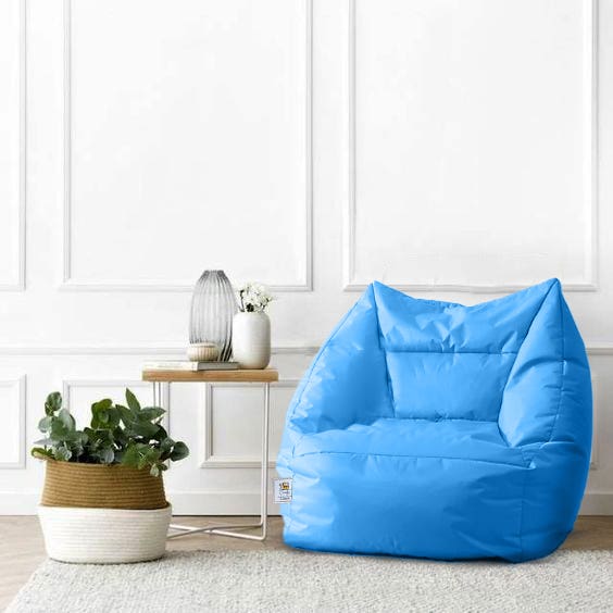 Comfy Relaxation Bean Bag, 80×85×90 - Light Blue