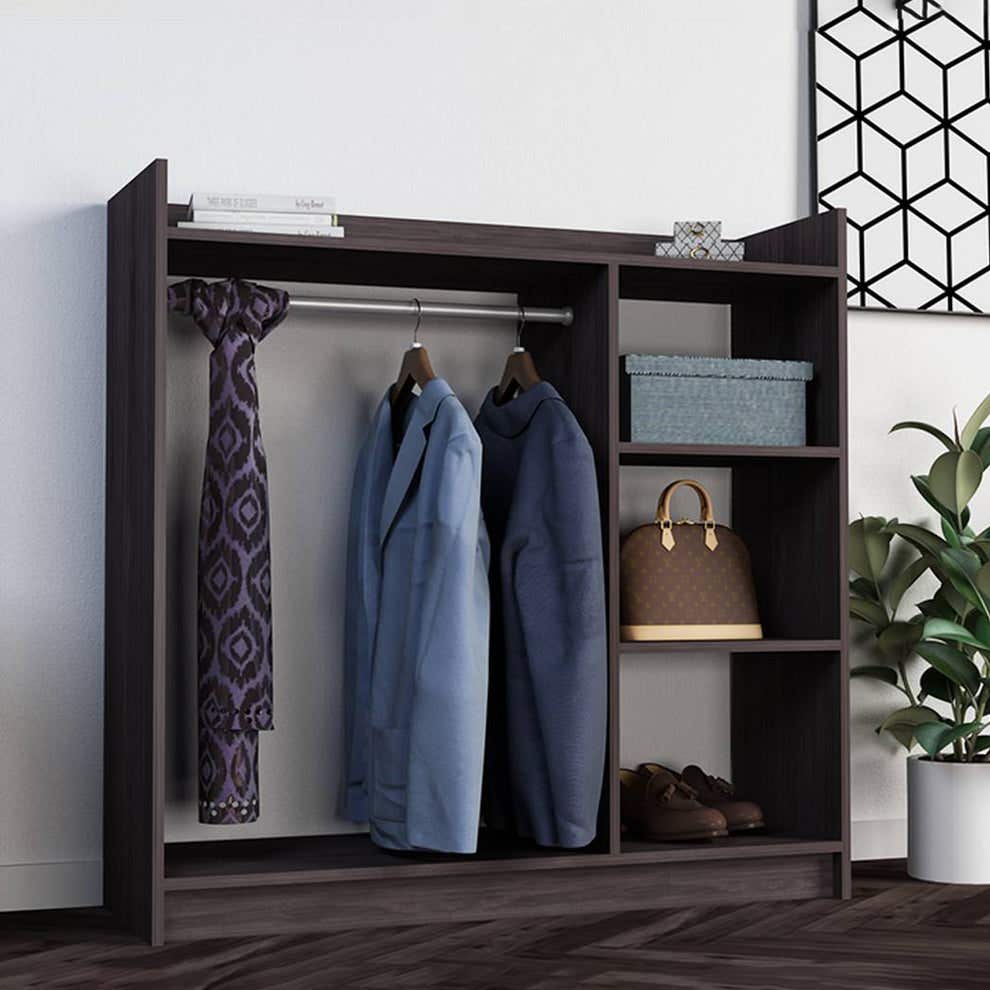 MDF Wardrobe, 120×120×40 Cm - Wooden