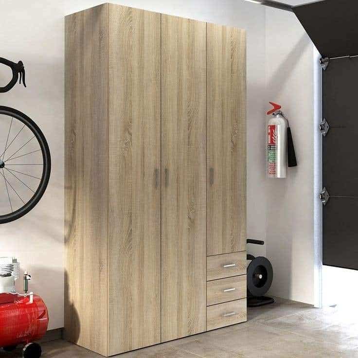 MDF Wardrobe, 120×200×50 Cm - Wooden