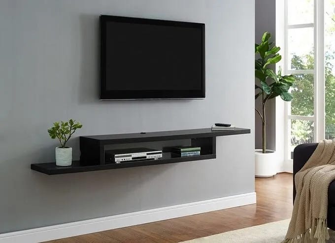 MDF TV Table, 100x20x20 cm - Black