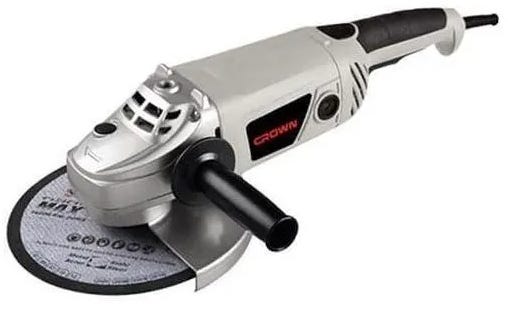Crown CT13070 Angle Grinder, 2200 Watt, 9 Inch - Grey