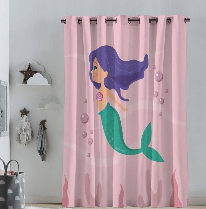 Velvet Curtain, 145×270 cm - Multicolor