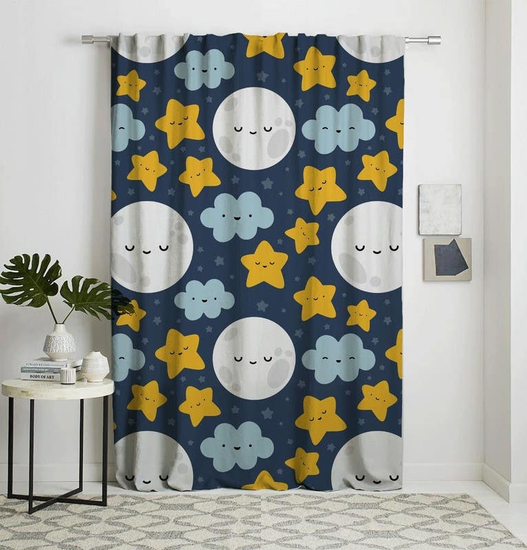 Velvet Curtain, 145×270 cm - Multicolor